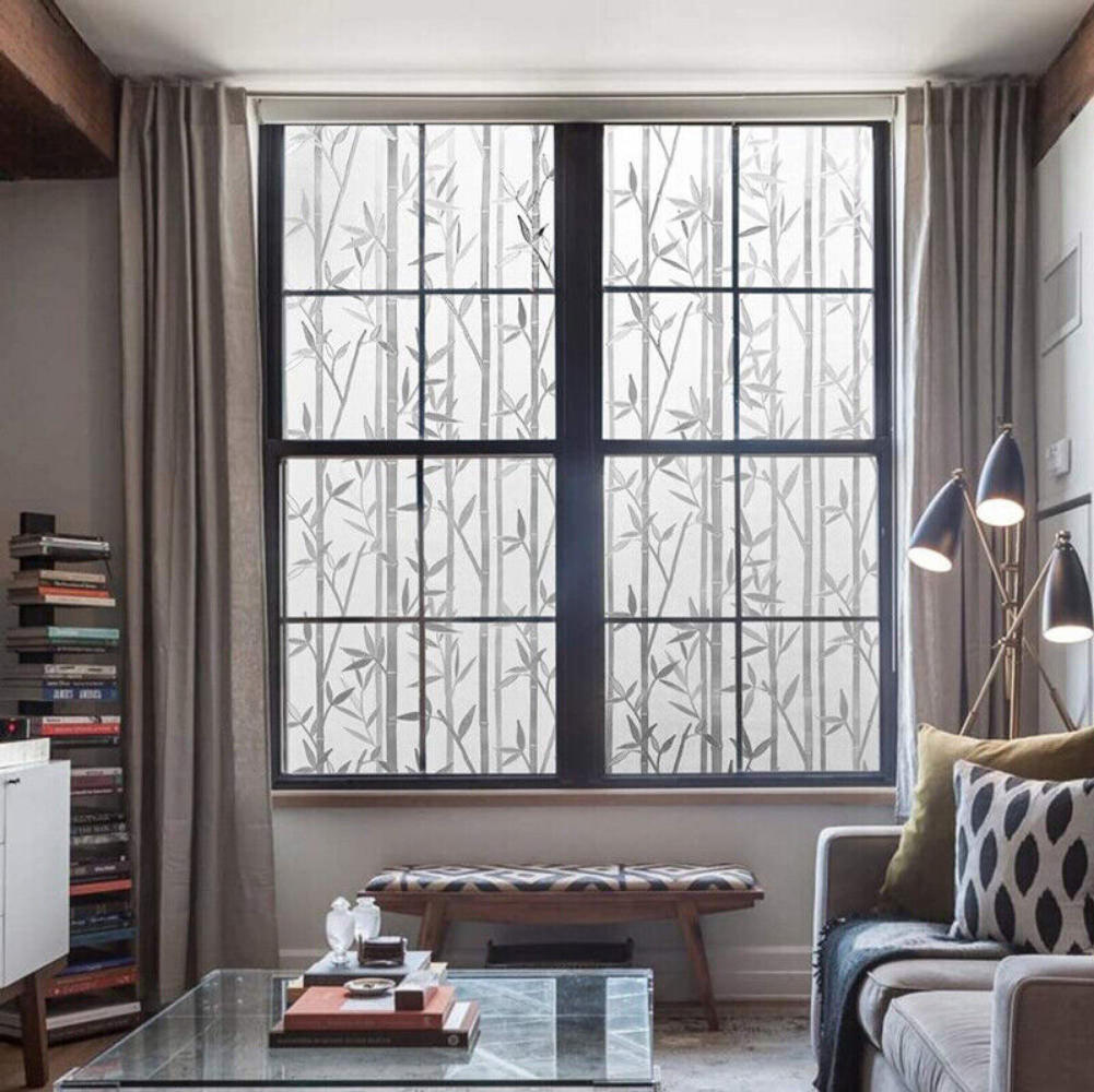 Rabbitgoo Frosted Window Film Pricacy Static Cling Glass Sticker Anti-UV Vinyl