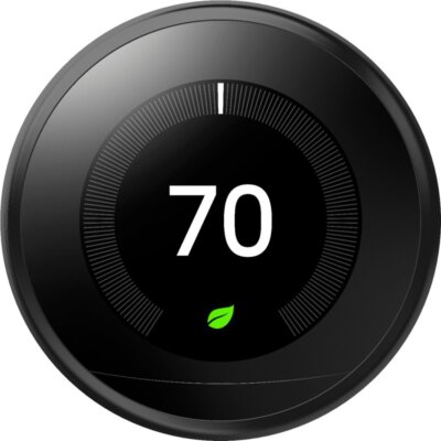 Google Nest 3rd Gen Learning Smart Wi-Fi App Control Thermostat - Black