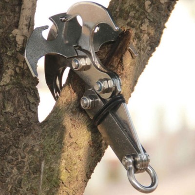 T-type Outdoor Rock Climbing Multi-function Stainless Steel Gravity Grapple, Siz