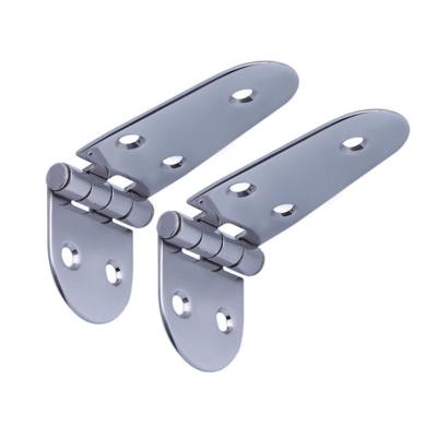 2X Cabinet Door Hinges Stainless Steel Strap Hings Gate/Table/Boat Universal
