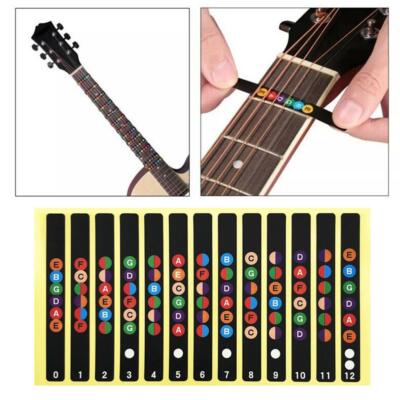 Guitar Fretboard Notes Map Label Stickers Fingerboard String For 6 string SALE