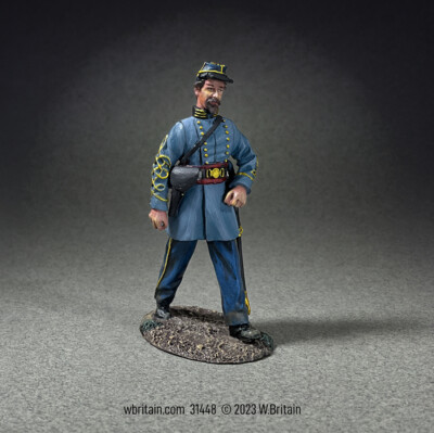 W.Britain 31448 Confederate Infantry Officer Marching  (Britains)