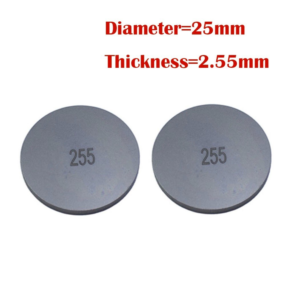 2pcs 25mm Valve Shim Thickness 2.55mm for Yamaha VMAX 1200