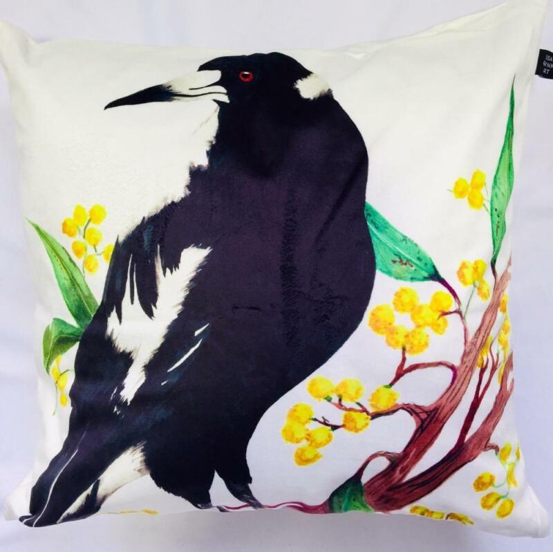 Magpie Cushion Cover Australian Bird Souvenir 45cm x 45cm
