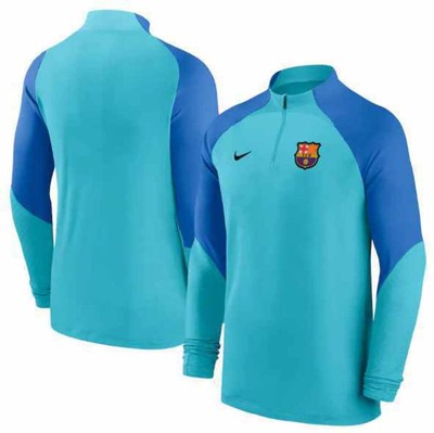 Nike 2022-23 FC Barcelona Strike Drill Top - Aqua-Signal Blue