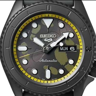 Pre-owned Seiko Unused  5 Sports One Piece Collaboration Sbsa155 Limited Edition