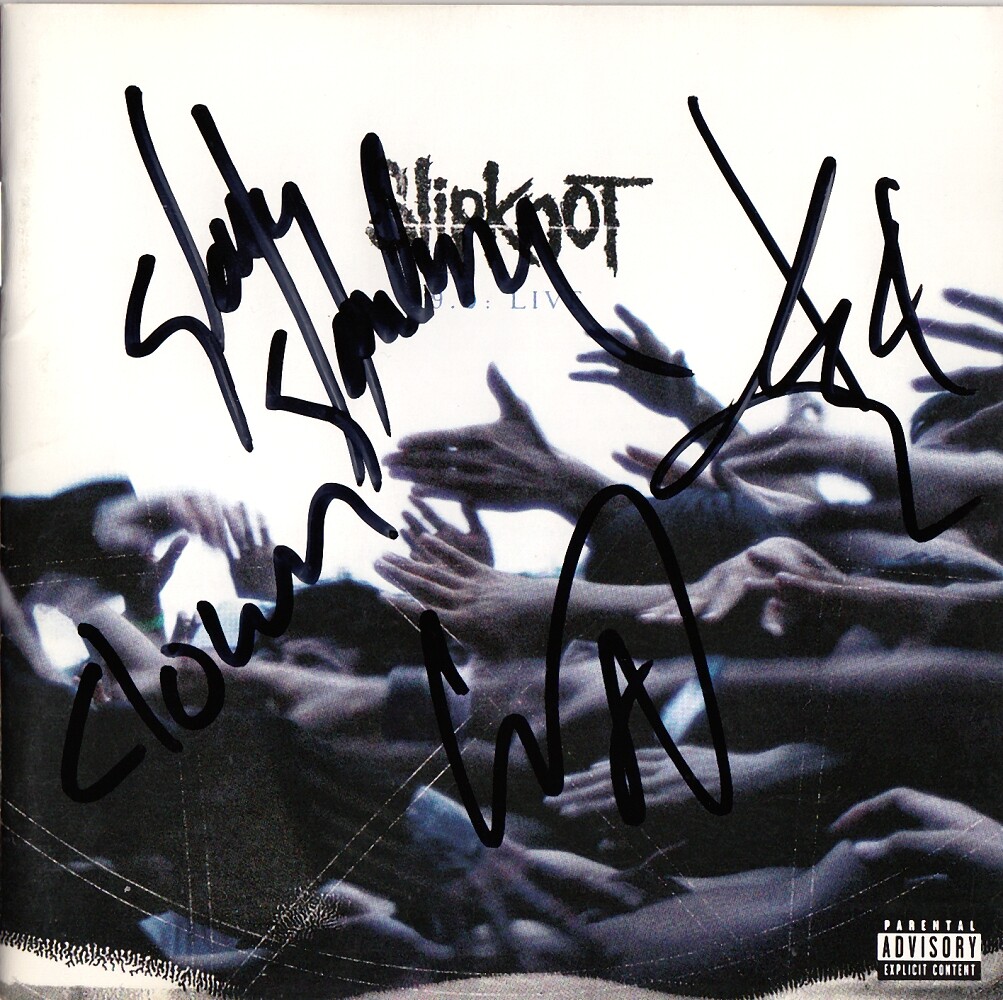 slipknot 1stデビュー時メンバー直筆サインデジパックCD Slipknot by Slipknot (CD, 1999) Self Titled Debut