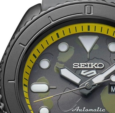 Pre-owned Seiko Unused  5 Sports One Piece Collaboration Sbsa155 Limited Edition