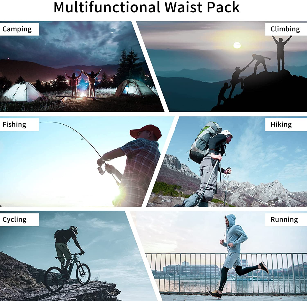 Outdoor Utility Tactical Waist Fanny Pack Pouch Military Camping Hiking Belt Bag