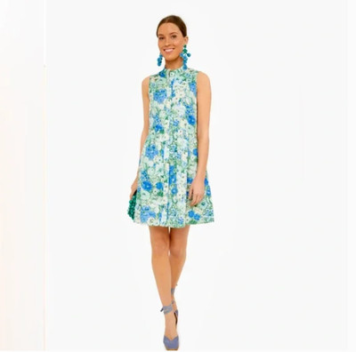 Tuckernuck  Womens Jardin De Fleurs Sleeveless Royal Shirt Dress XS Floral