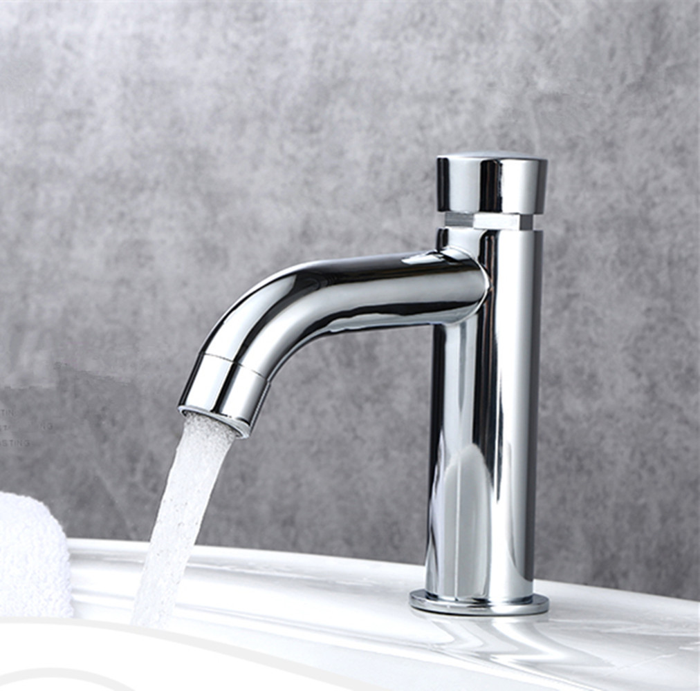 Bad Druckknopf Wasserhahn Kaltwasser Selbstschluss Waschtisch Toilette