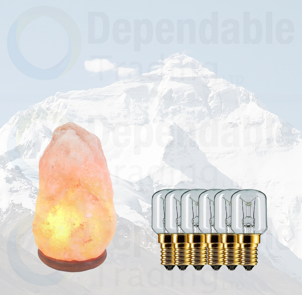 6 x 15w Replacement bulbs for Himalayan rock salt lamps Small Edison