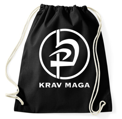Krav Maga Turnbeutel Logo Kampfsport Israel Sportbeutel Jutebeutel Rucksack MMA