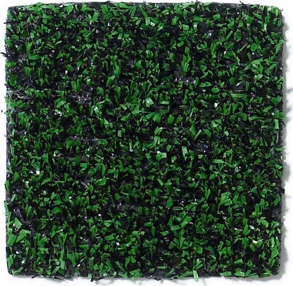 Koeckritz Economy Turf Green & Black Square Indoor/Outdoor Area Carpet Mat