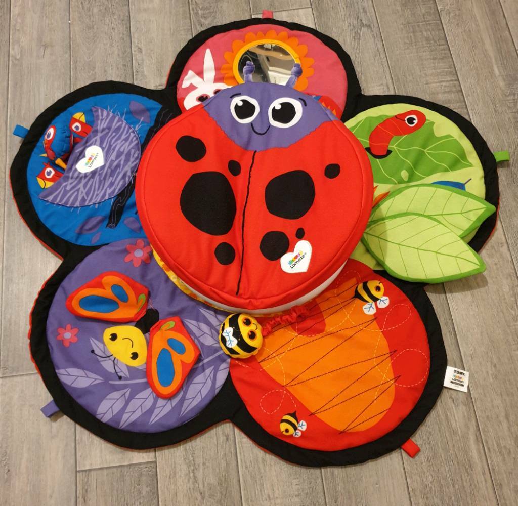 tomy lamaze spin and explore garden gym