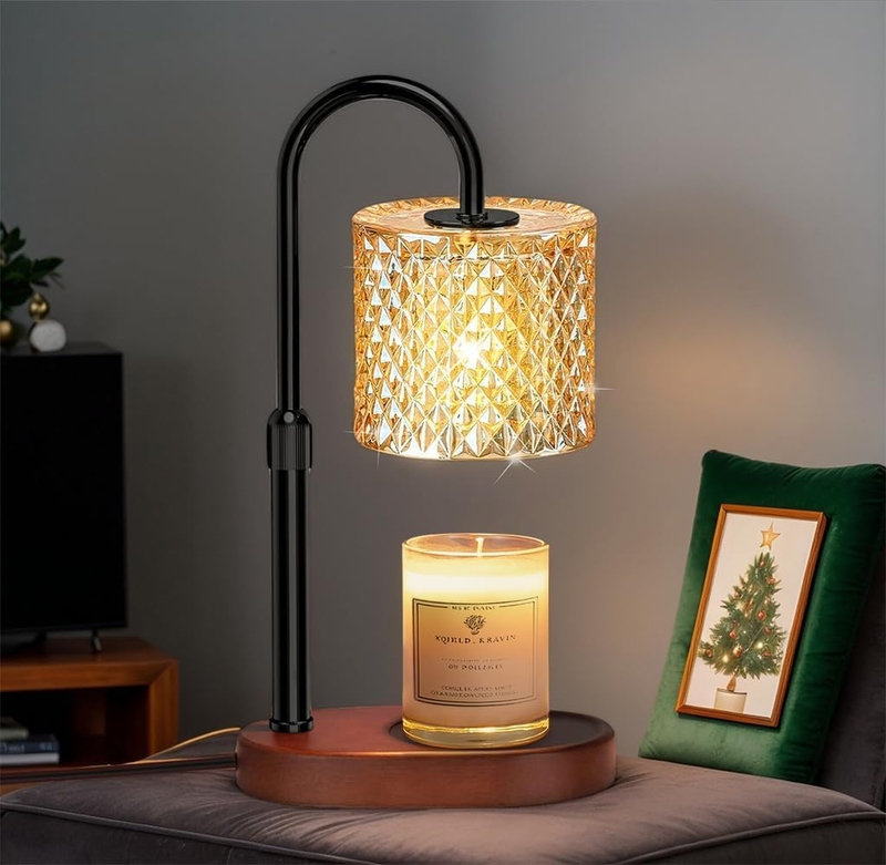 Candle Warmer Lamp with Timer, Candle Warmer with Dimmer Adjustable Height, Chri