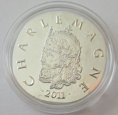 Frankreich 10 Euro 2011 Herrscher Charlemagne Silber