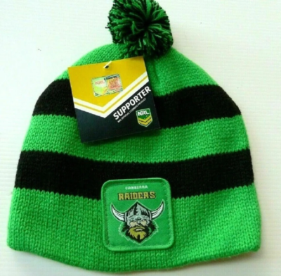 Canberra Raiders Official NRL Chunky Knit Baby Infant Winter Supporter Beanie