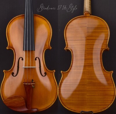 T31+ Pro Master Stradivari 1716 Copy Yellow Violin 4/4 Two Piece European Maple