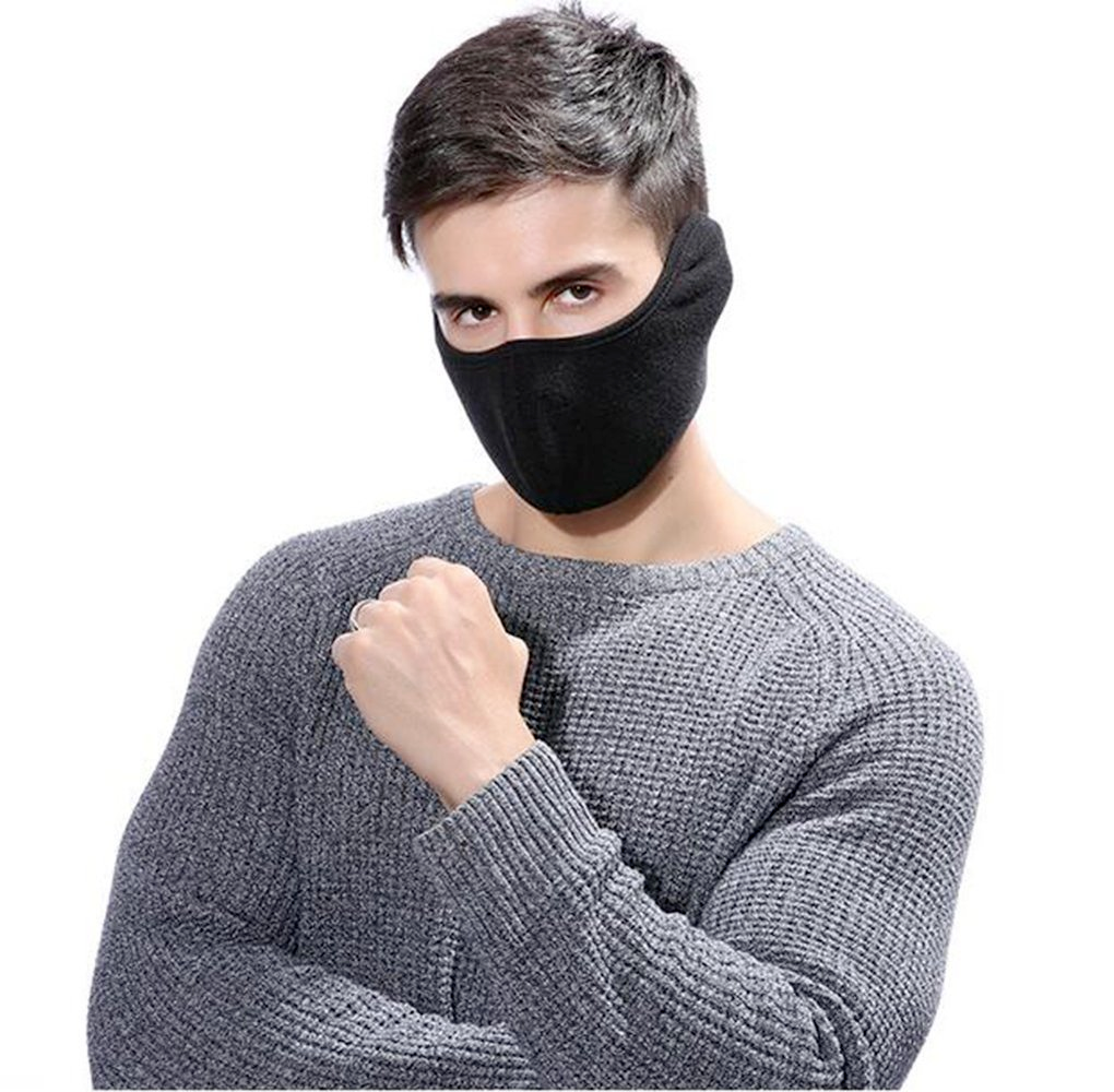 Winter Fleece Ear Warmer Protection Half Face Mask for Outdoor Sports Ski Snow