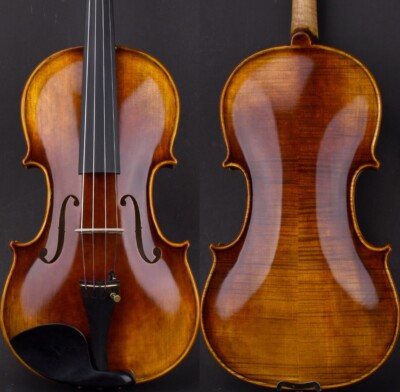 T30 Master Antique Stradivari Style Violin 4/4 Two Piece European Wood Rich Tone