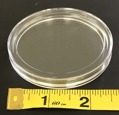 Coin Safe Capsule 2.5 Inch Size For 4 oz Silver Rounds 4.03 Inner Thick