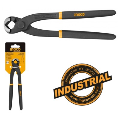 TENAGLIA CEMENTISTA IN CROMO VANADIO 250 mm CON MANICO IN GOMMA INGCO INDUSTRIAL