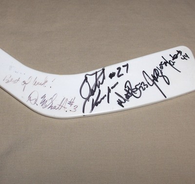 Autographed Mini Hockey Stick WPHL Central Texas Stampede