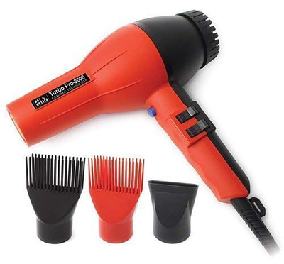 Annie- Hot and Hotter Salon Turbo Pro-2000 Ionic Hair Dryer - Red - Ceramic