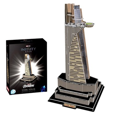Marvel Avengers Stark Tower 3D Puzzle 67 Pieces 4D Cityscape