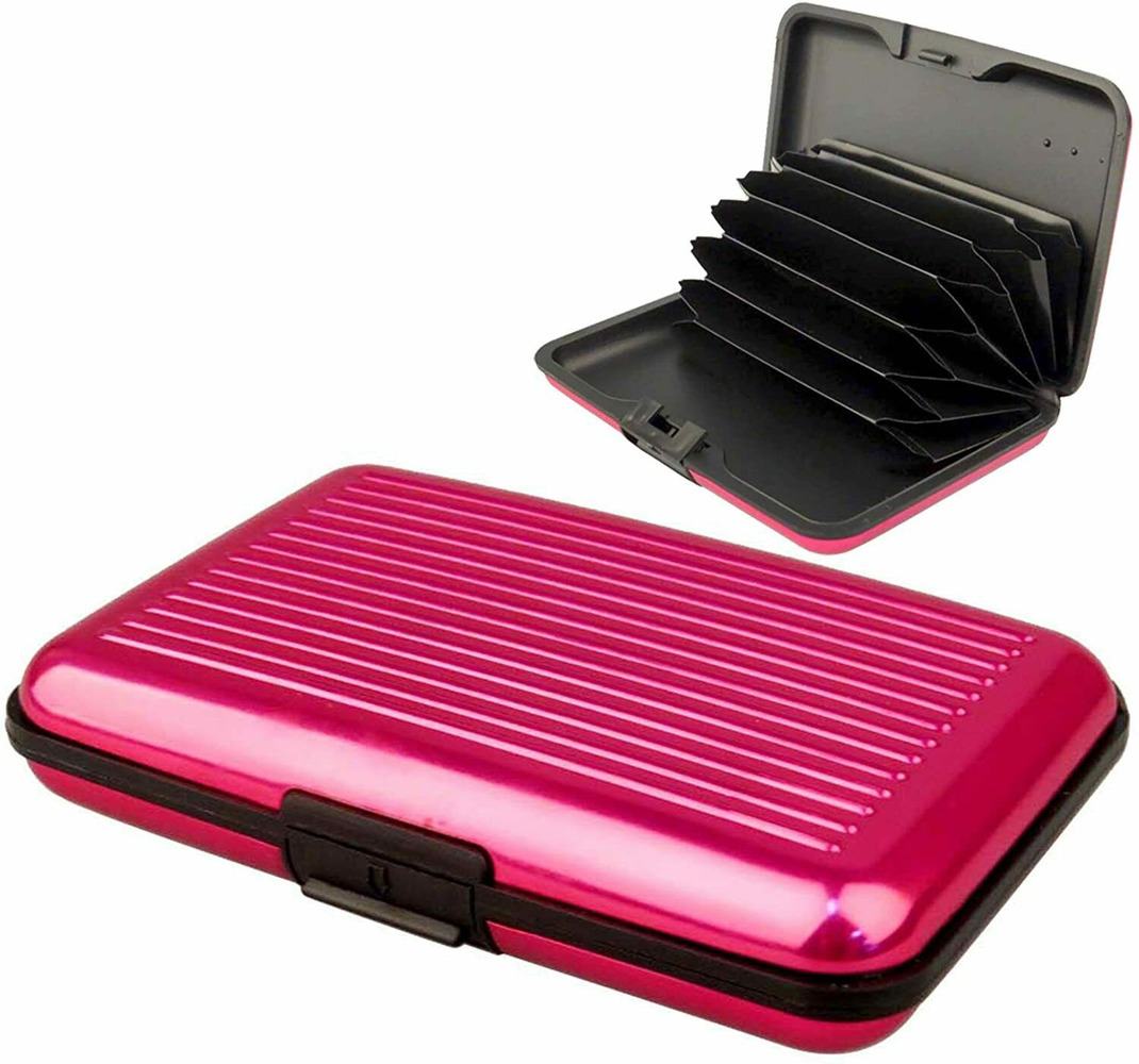 Mini RFID Aluminum Wallet Credit Card Holder Business Card Case Metal ID Case US