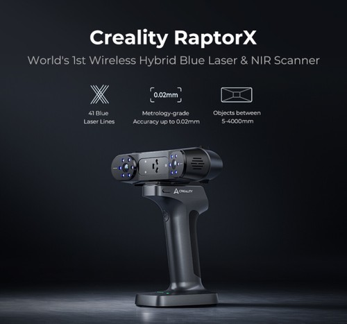 Creality RaptorX 3D Scanner For CAD Designer 0.02mm Accuracy
