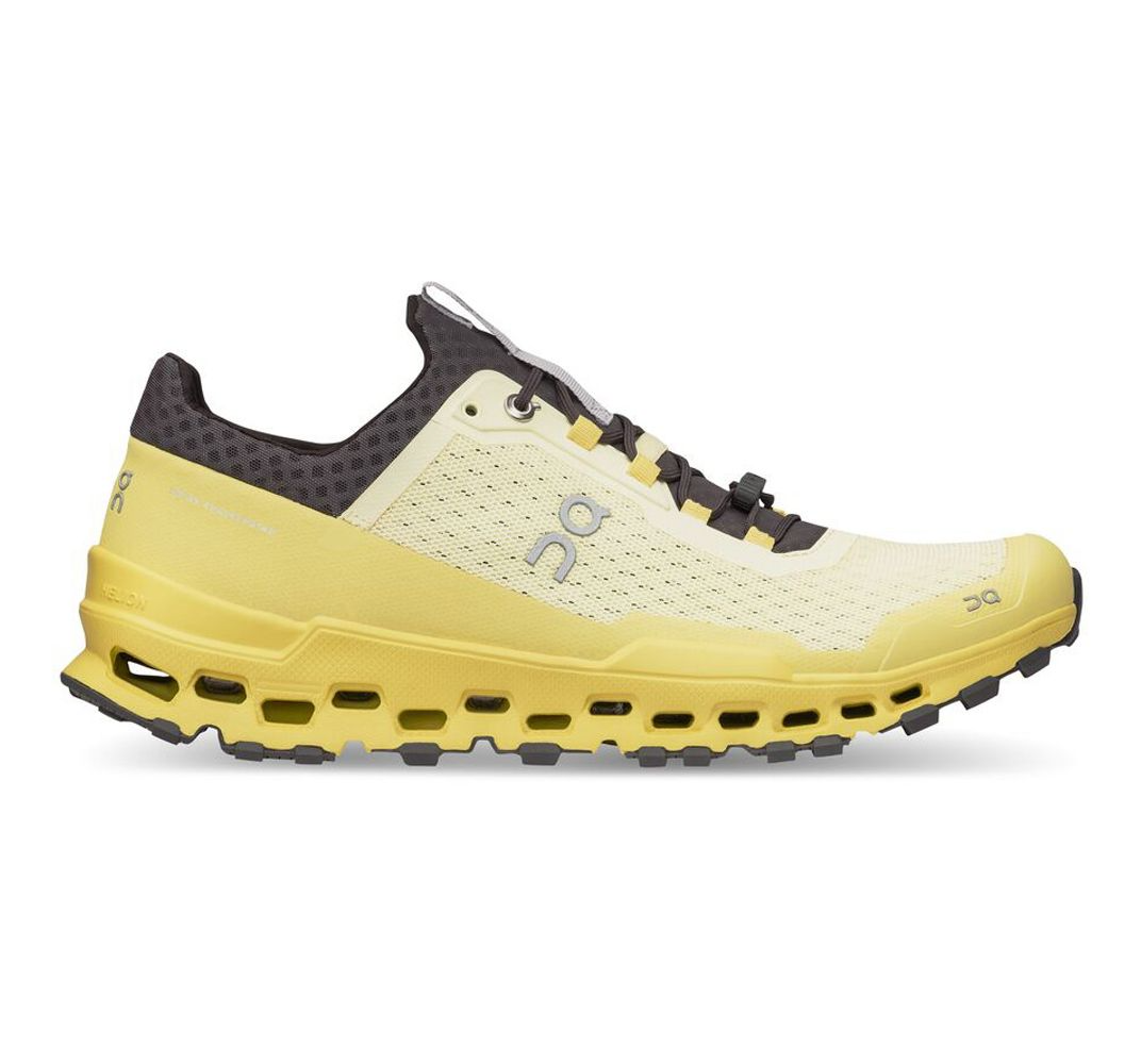 Pre-owned On Men's  Cloudultra Trail Running Shoes Eclipse Yellow