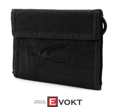 Camel Active Journey Combi Men's Wallet Neck Pouch Black Best Gift New