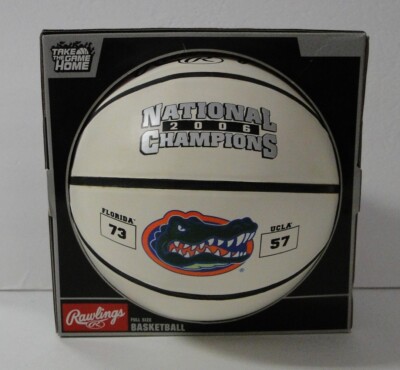 RARE 2006 Gators National Champs vs UCLA Full Size Basketball Rawlings