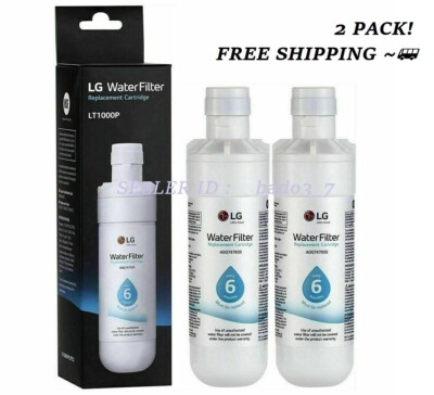 2 PACK Refresh Refrigerator Ice Water Filter LG LT1000P ADQ747935 Brand New,USA