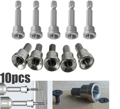 Embout Embouts de Tournevis Cloison Sèche Adaptateur Pièces 10pcs Profondeur A