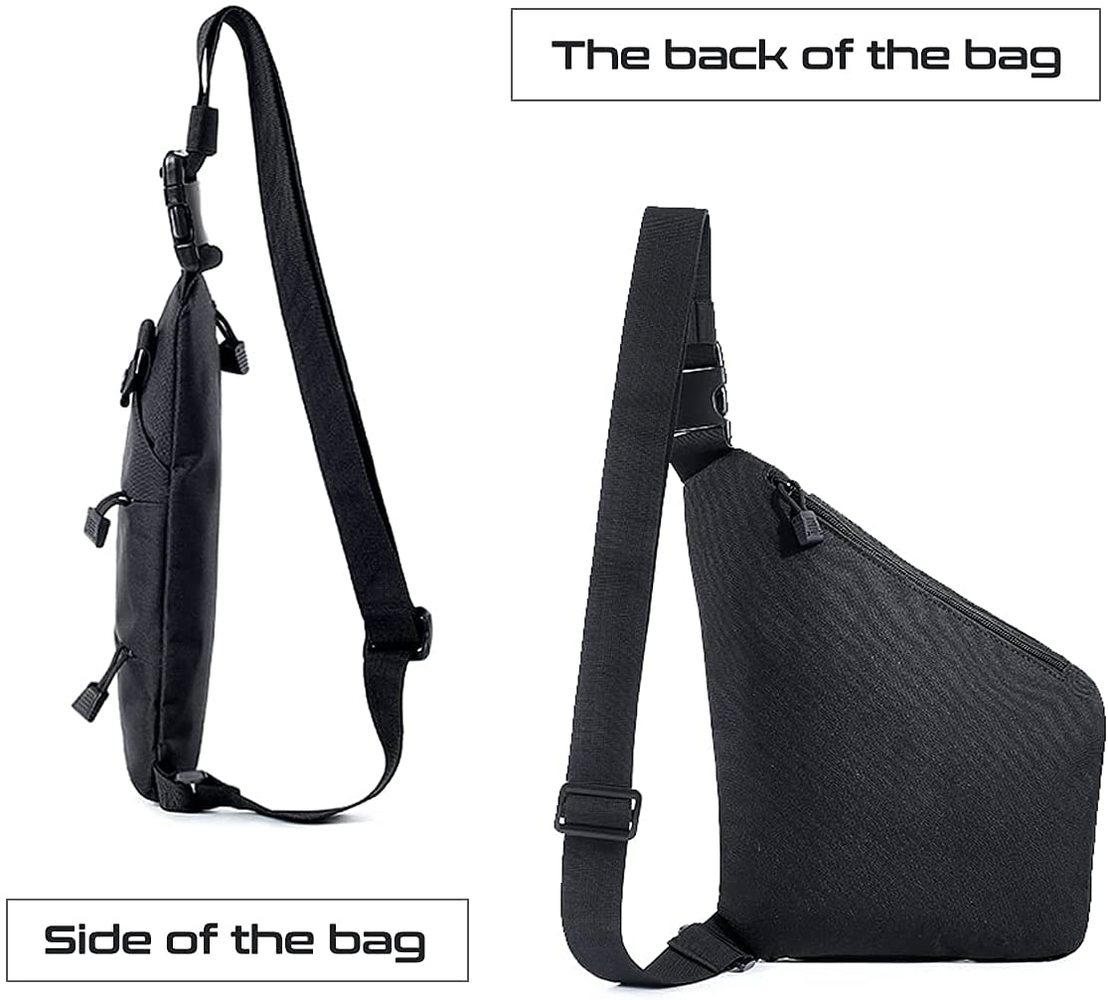 Men Personal Flex Bag Anti Theft Slim Crossbody Sling Backpack for Travel Sports