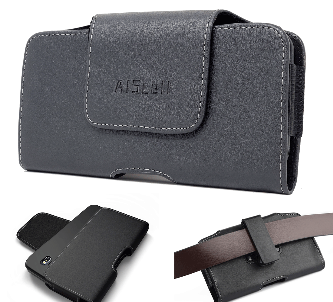 Cell Phone Horizontal Carrying Case Pouch w/Swivel Belt Clip Holster (2 sizes)