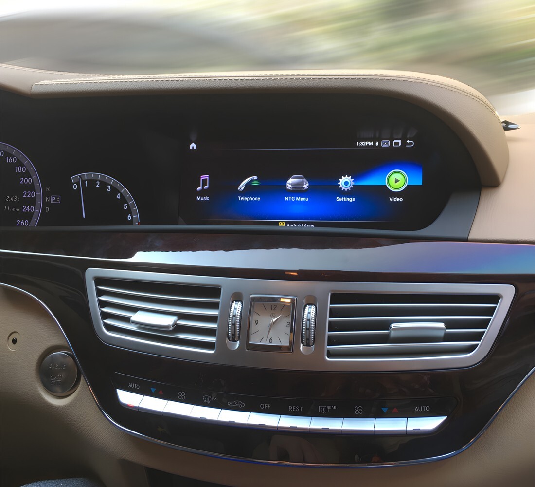 10.25'' Car Display Android Stereo CarPlay For Mercedes Benz S