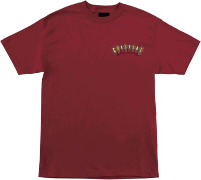 CREATURE Men's S/S T-Shirt COFFIN PARTY - Burgundy - Large - NWT