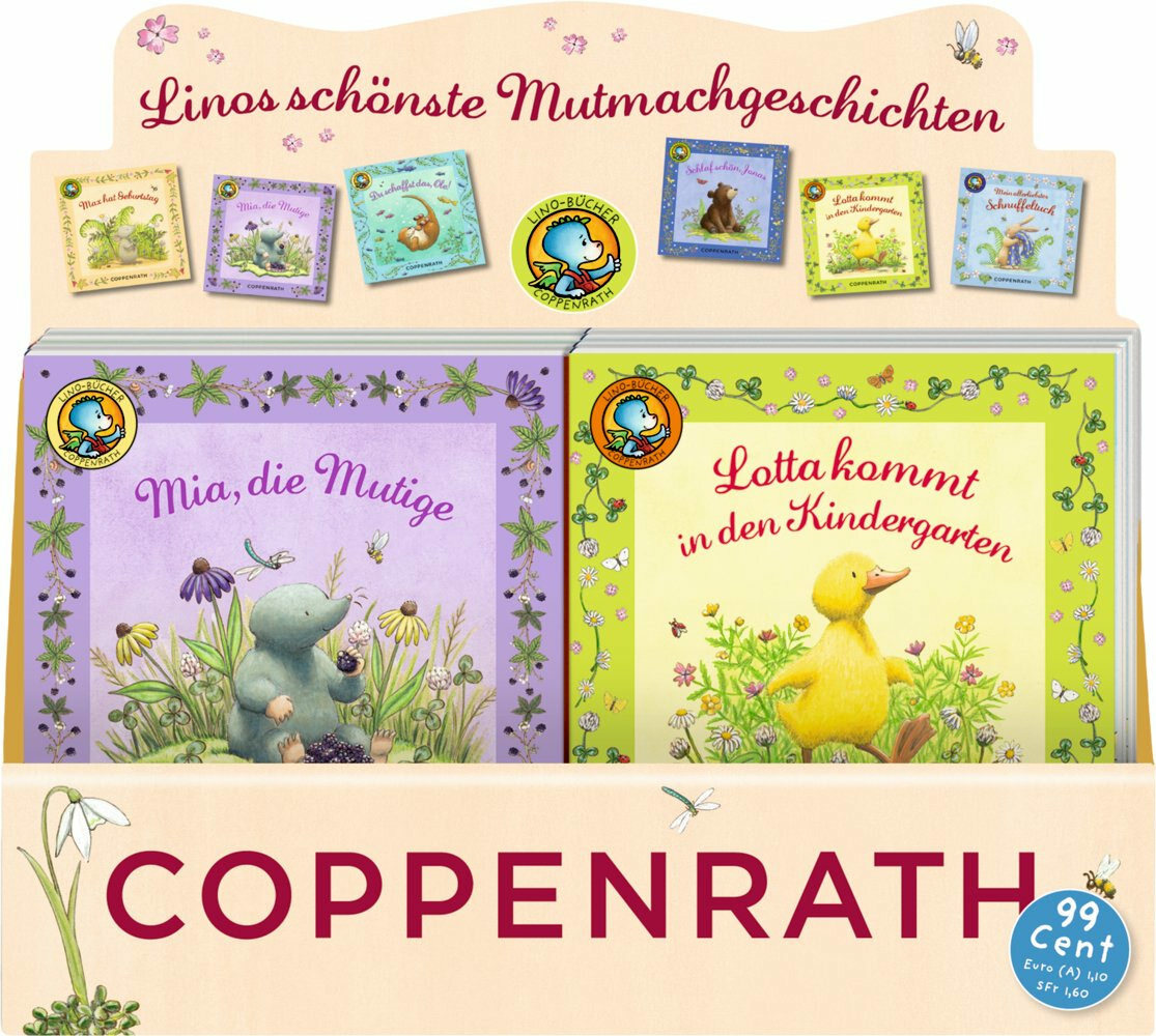 6 Mini Lino Bücher aus Lino Box 56 Linos schönste Mutmachgeschichten + BONUS