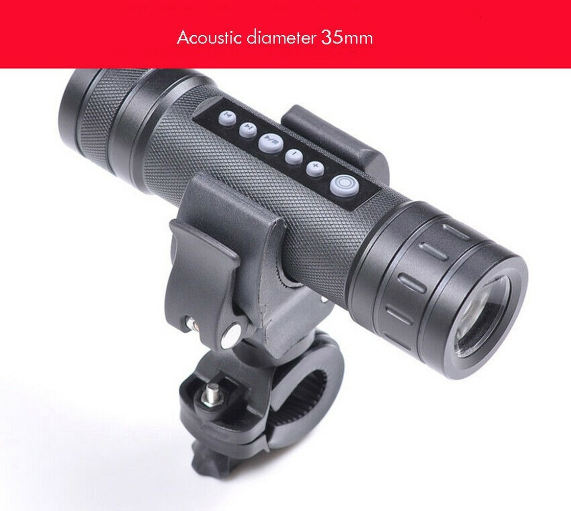 MTB Bicycle Bike Handlebar Mount Bracket Flashlight Torch Clip Holder Clamp US