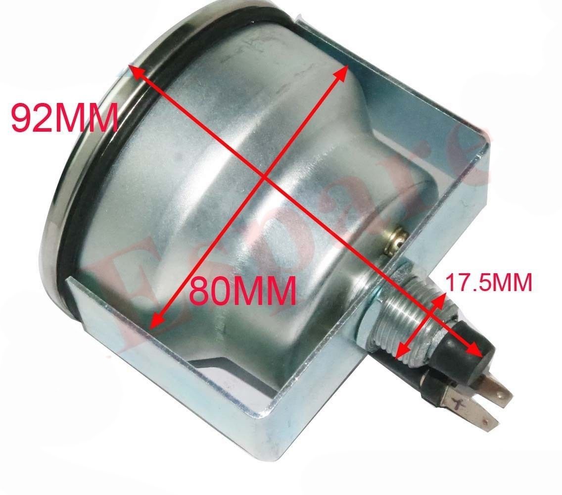 Replica Smiths Speedo 0-200 Kmph Black Faced Fits Norton BSA Triumph Royal Enfield