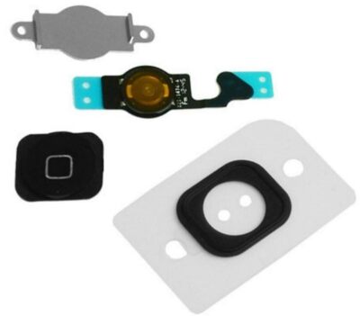 New BLACK Home Button Flex Cable Replacement Set For iPhone 5