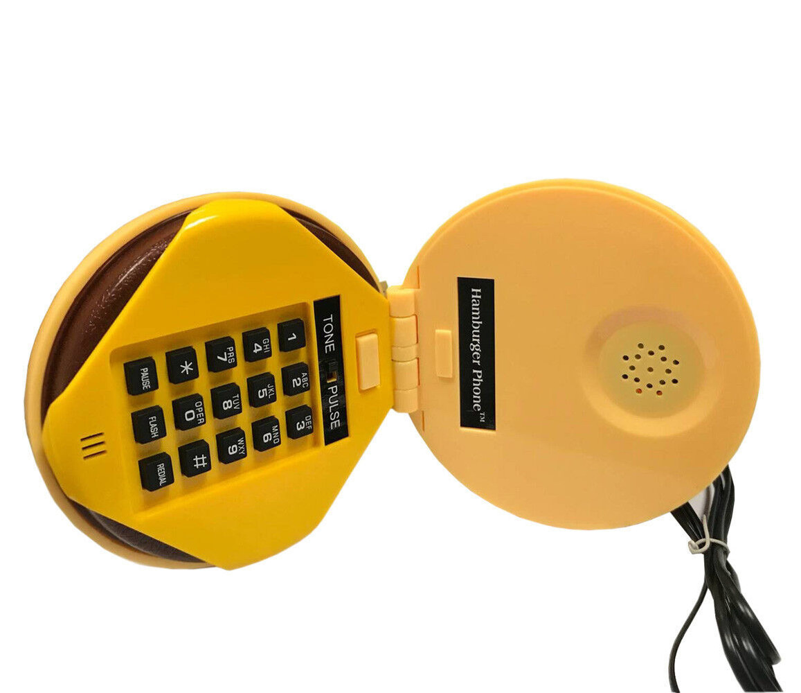Hamburger Shape Cheeseburger Burger Novetly Home Corded Phone Telephone Gift US