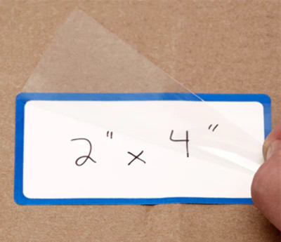 2'' x 4'' Dry Erase Labels: 50/Pack