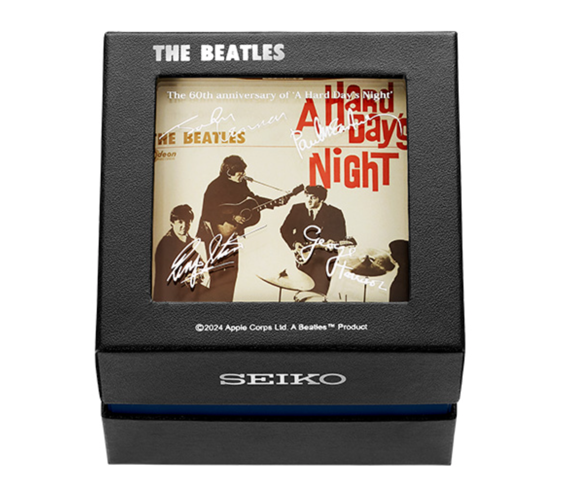 Pre-owned Seiko The Beatles X  Official Watch A Hard Day's Night 60th Anniv Premico Psl