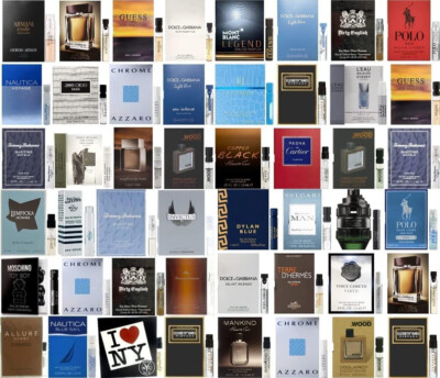 12 Cologne Fragrance Sample Vials for Men Travel Size