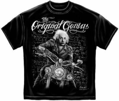 Albert Einstein Men's Black ''Original Genius'' T-shirt